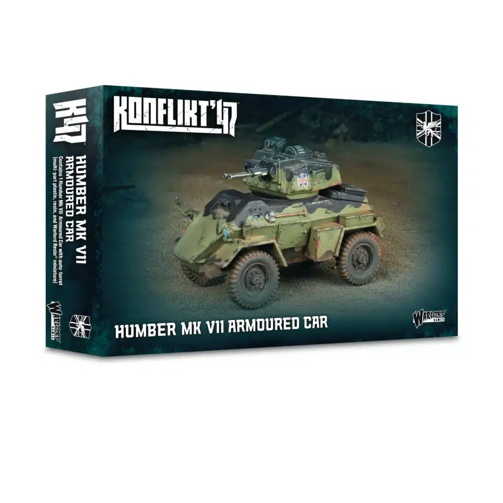 Konflikt '47 Humber Armoured Car MK VII fait partie des sorties pour konlikt 47, ce jeu de figurines post apocalyptiques
