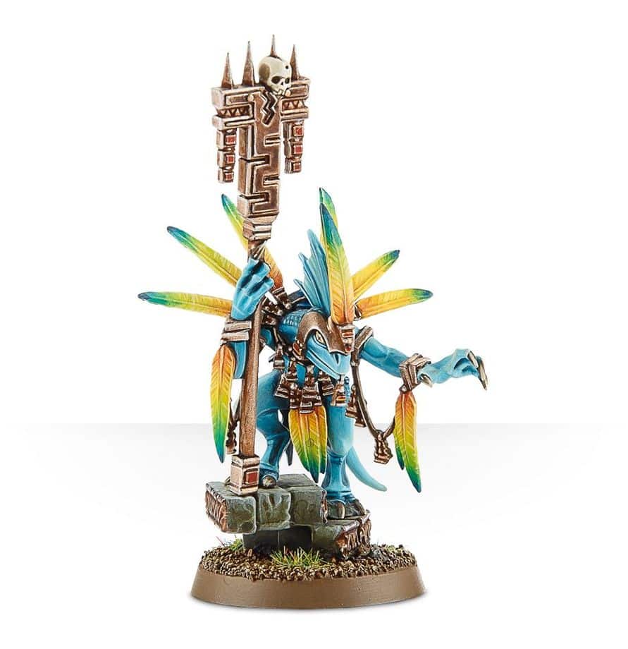 De superbes sorties pour les armées Seraphons avec de nouvelles figurines finement sculptées , découvrez ici le Seraphon : Astroprêtre Skink