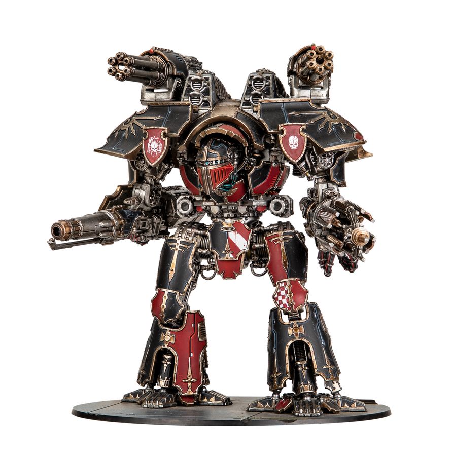 Le Warlord Titan Quake Cannon & Beam/Ex est un titan warlord avec un choix d'armes destructeur pour soutenir vos armées pour Legion Imperialis