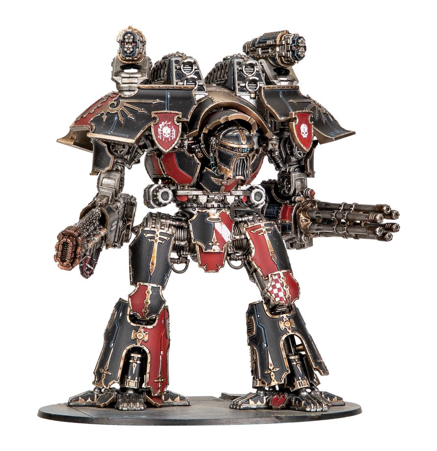Le Warlord Titan W/Volkite & Macro Gat est un titan warlord avec un choix d'armes destructeur pour soutenir vos armées pour Legion Imperialis