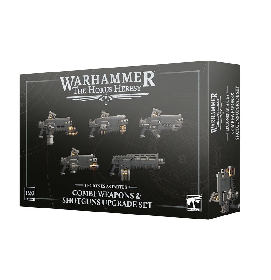 Armez vos Vétérans d’un large assortiment de puissantes armes combinées avec ce Legion Astartes Combi-Weapon & Shotgun Upgrades