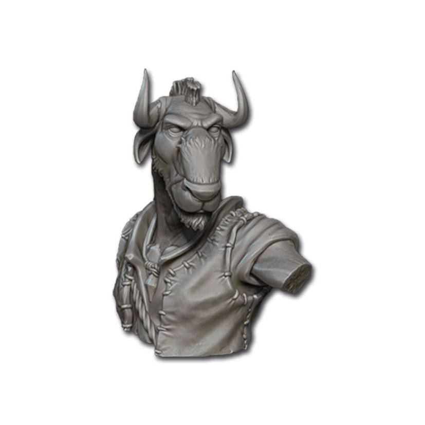 découvrez Buste Alaric Khârn-Âges un des bustes majoré d'une figurine existante en 75mm de TGCM