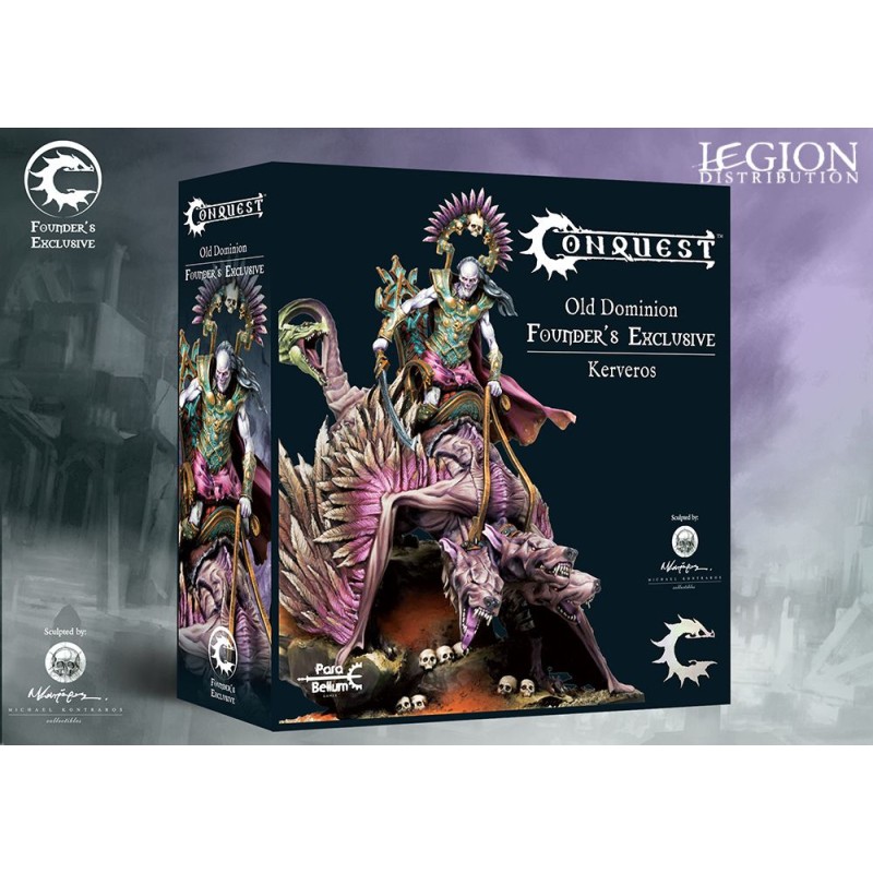 Conquest Old Dominion Founder Exclusive Kerveros est la nouvelle boite de Para-bellum pour jouer à ce superbe jeu de figurines