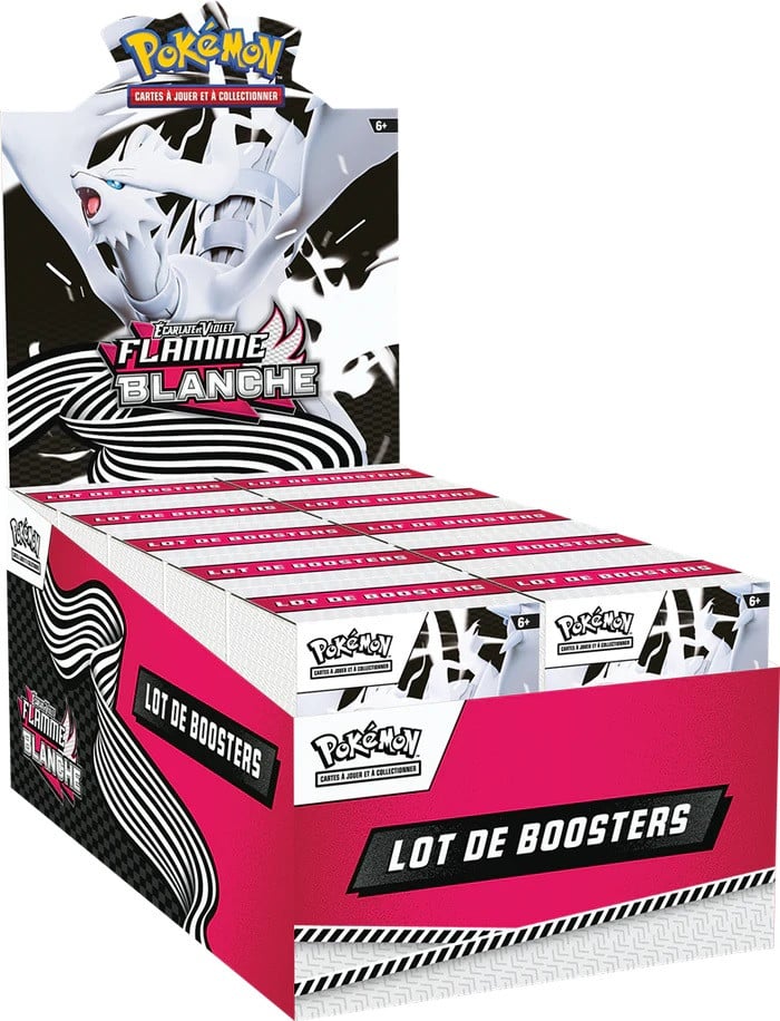 Découvrez le nouveau Pokemon Displays Bundles Flamme Blanche EV10.5 qui ravira petits et grands , a ouvrir ou garder scellé pour votre collection