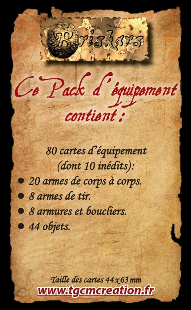 découvrez Briskars Pack d'equipement  , un bon moyen de decouvrir cet univers et ce jeu d'escarmouche