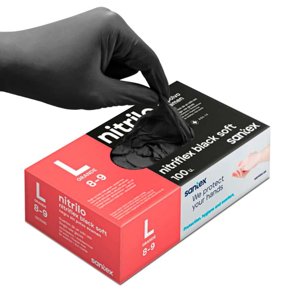 Green Stuff World Gants en Nitrile Noir - Grand, des gants en nitrile sont un bon choix pour le modelage avec une protection assurée