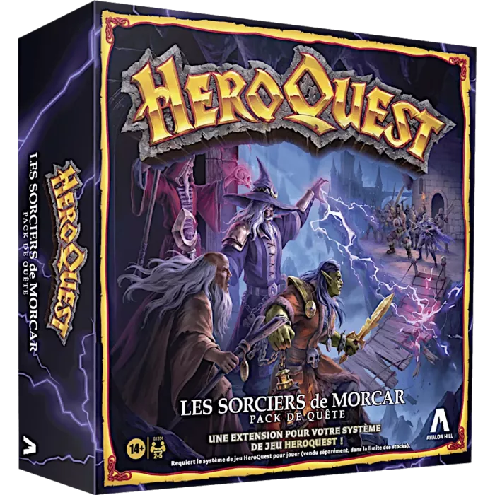 HEROQUEST Extension Les Sorciers de Morcar est la superbe dernière et deja en rupture extension pour Heroquest le jeu de votre enfance