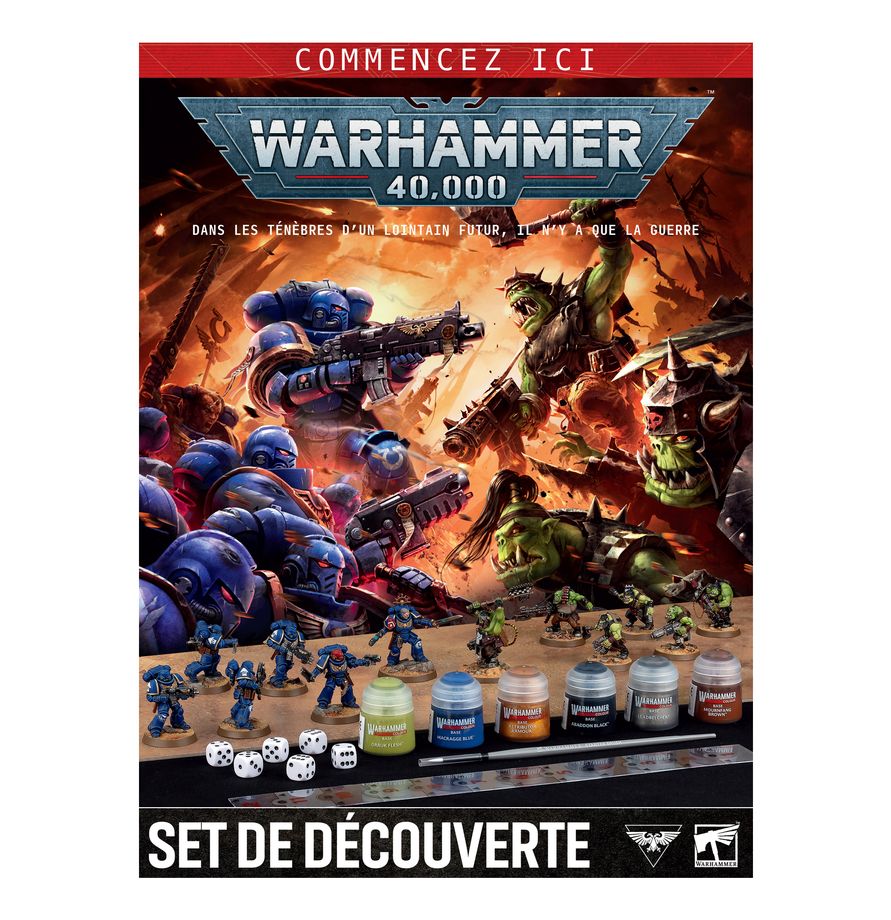 Découvrez le ISet de Découverte V11 VF, un excellent choix pour commencer dans le hobby Warhammer 40.000 en V11 avec les Space Marines et les Orks