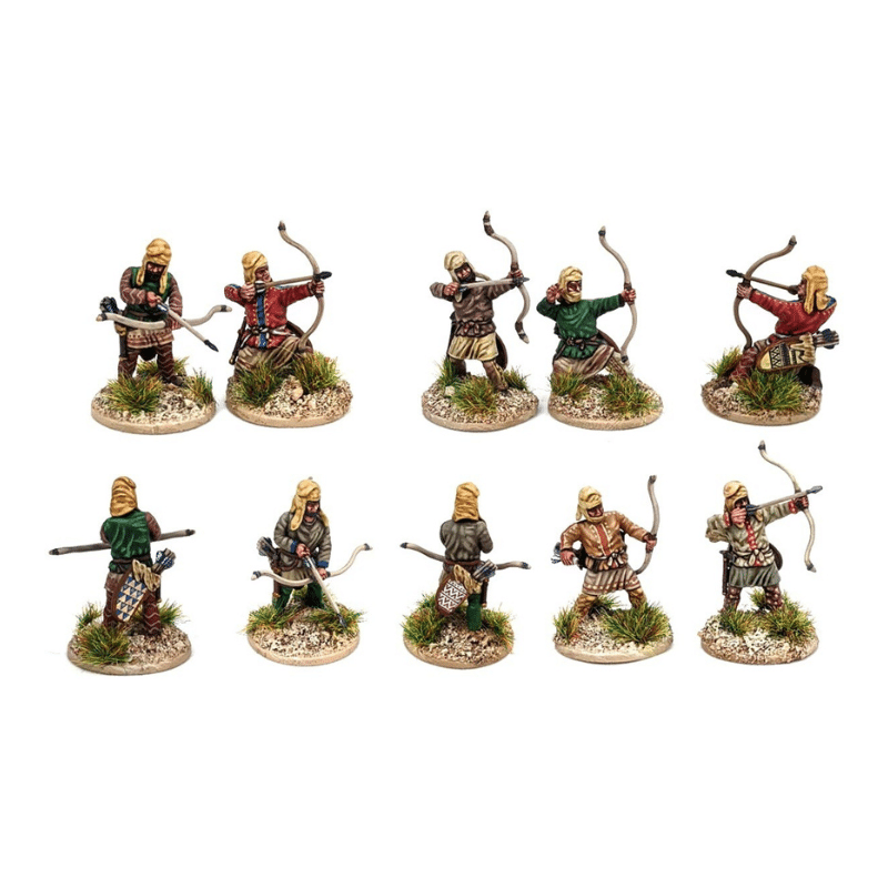 Saga - Persian Unarmoured Archers est l'une des boites de figurines plastiques pour jouer à la nouvelle extension de Saga l'Age des césars
