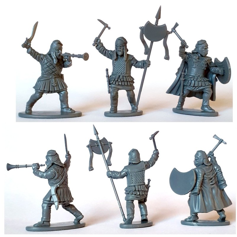 Saga - Persian Unarmoured Archers est l'une des boites de figurines plastiques pour jouer à la nouvelle extension de Saga l'Age des césars