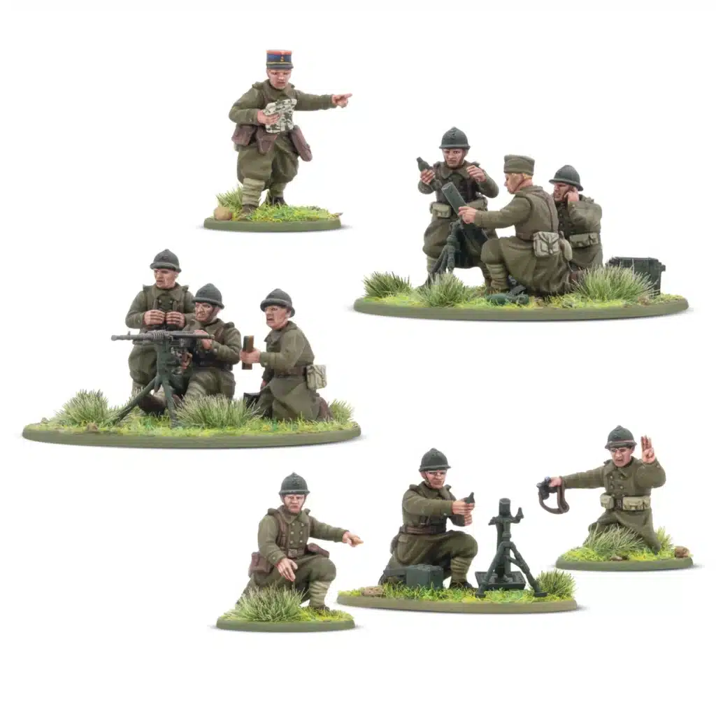 Bolt Action French Army Heavy Weapons platoon et tous les autres starters vous permettent de revivre la bataille emblématique des Ardennes de la deuxieme guerre mondiale