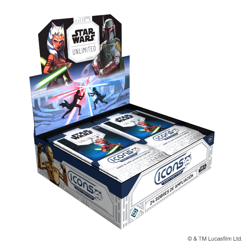 Star Wars Unlimited TCG: Icons 2027 Display de 24 boosters VF accompagne la sortie de la nouvelle edition du set 9 du formidable jeu de cartes