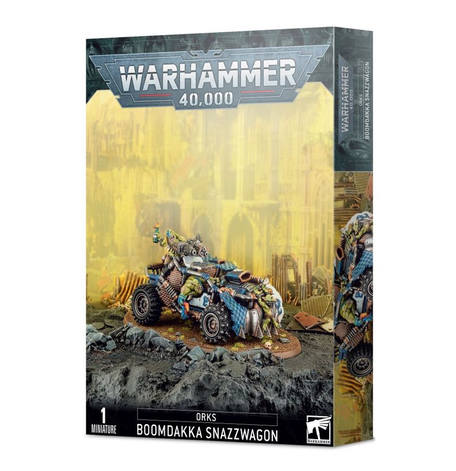 Dévastez le monde connu à l'aide de marées de peaux vertes et Orks : Boomdakka Snazzwagon dans l'univers de warhammer 40.000