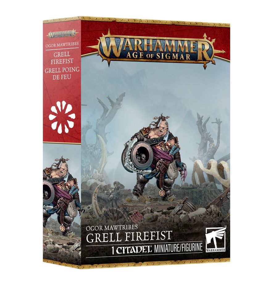 Découvrez Ogor Mawtribes : Grell poing de feu qui fait partie de la refonte de la gamme des ogors avec de superbe figurines et de nouveaux systemes de jeu