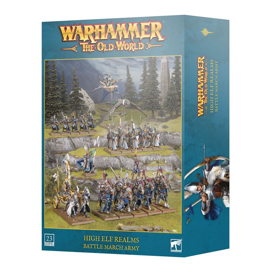 Découvrez la Colonne de Bataille High Elf Realms pour Warhammer: The Old World, une force idéale pour des parties rapides de 400 à 750 points.
