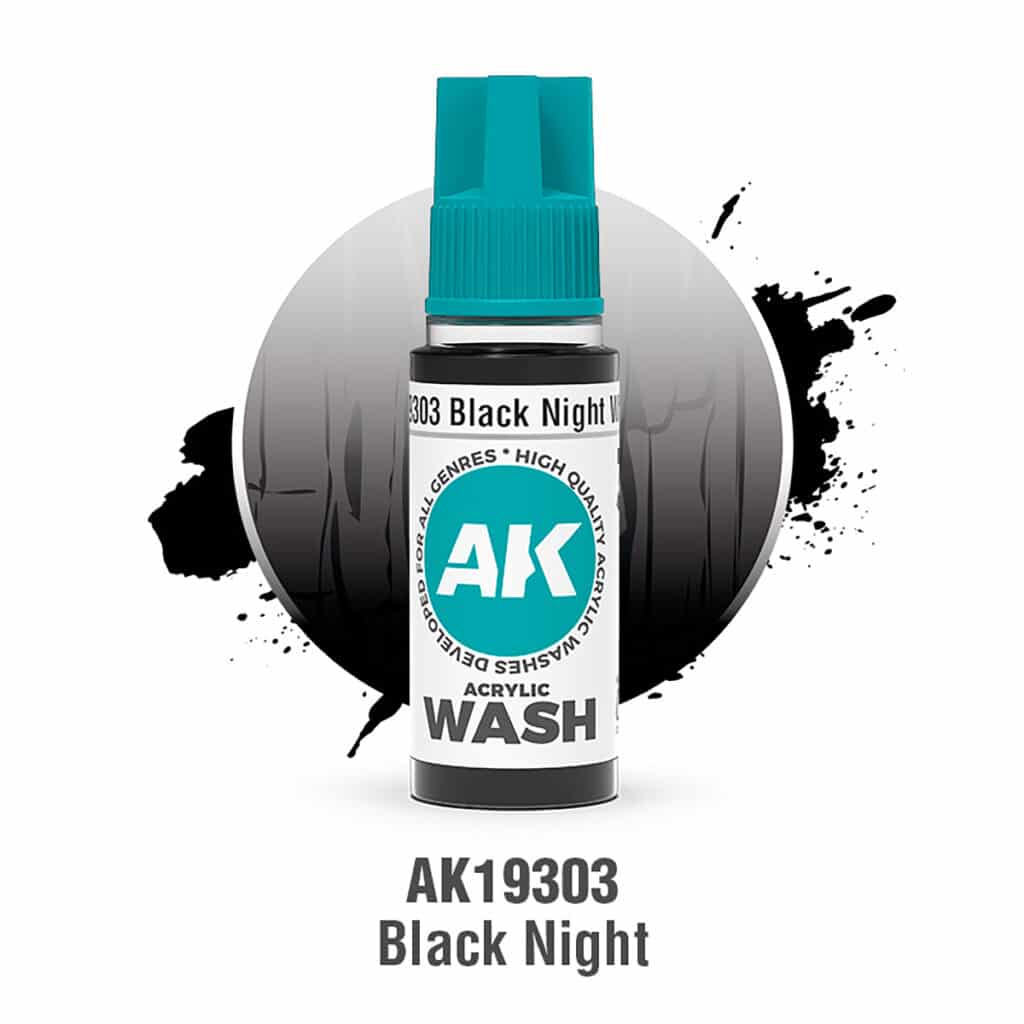 Maxireves a choisi pour vous ce superbe AK 3G Black Night AK19303 (equivalent Nuln Oil ) afin que vous puissiez découvrir la magnifique gamme AK 3G , une révolution dans votre hobby.