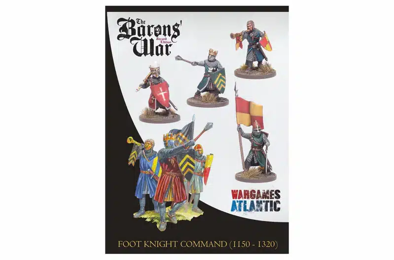 Baron's War : Foot Knight Command (1150-1320) fait partie des sorties qui accompagne la nouvelle sortie du jeu de chevalerie de chez Wargames Atlantic
