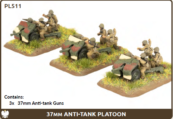Flames of War : Polish 37mm Anti-tank Platoon fait partie des nouveautées de cette superbe sortie si chère aux français de Flames of War Early War