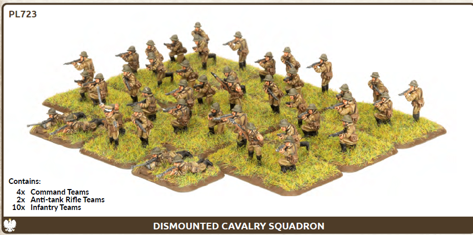 Flames of War : Polish Dismounted Cavalry Regiment fait partie des nouveautées de cette superbe sortie si chère aux français de Flames of War Early War