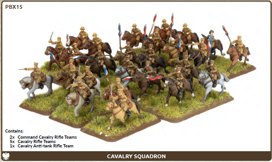 Flames of War : Polish Cavalry Squadron fait partie des nouveautées de cette superbe sortie si chère aux français de Flames of War Early War