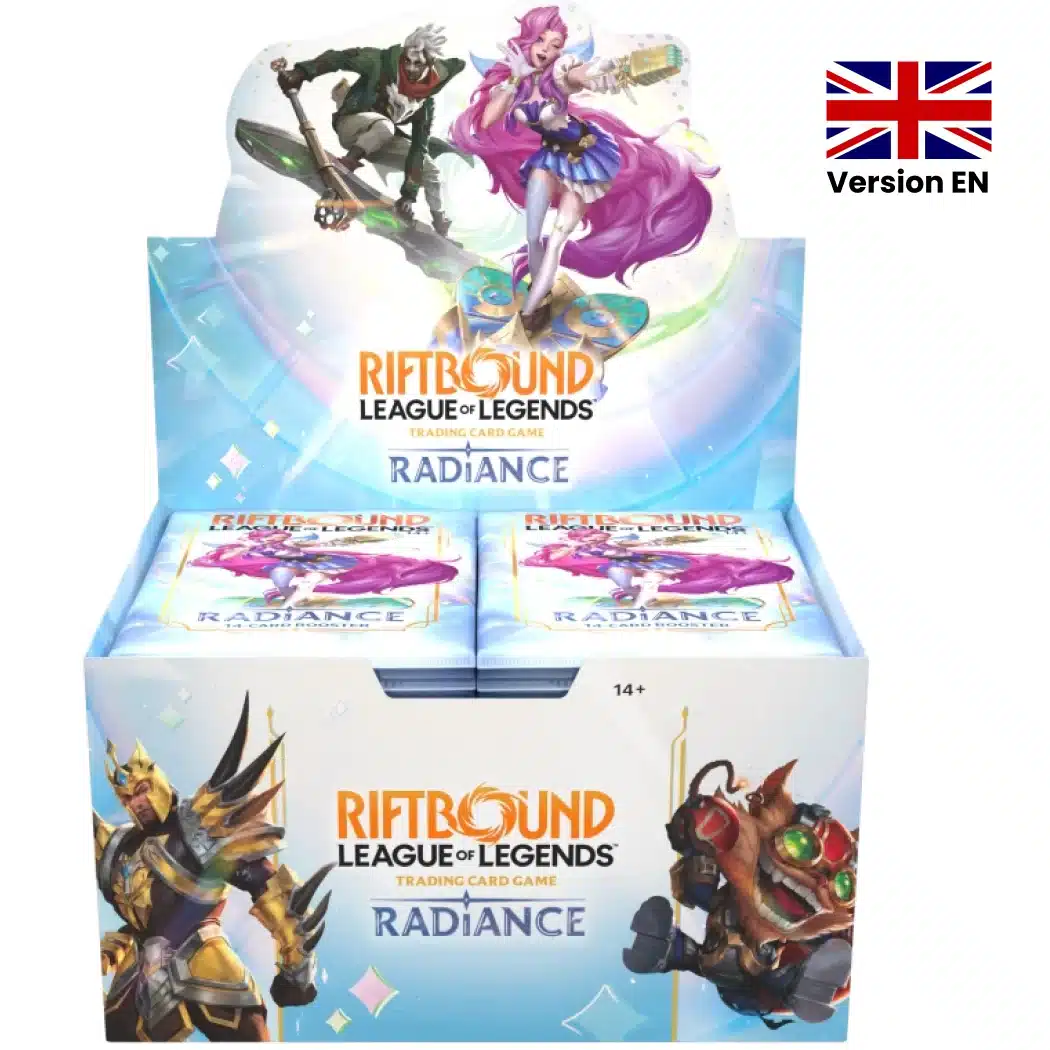 Découvrez la Riftbound: League of Legends TCG : Display Set 5 : Radiance VO accompagnant de multiples autres produits