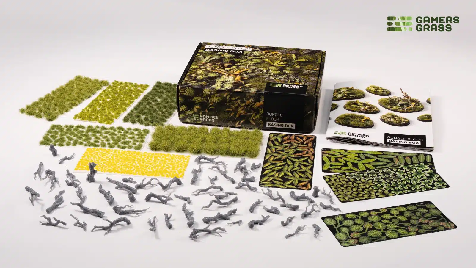 GamersGrass Jungle Floor Basing Box est la nouveauté de Gamersgrass , ce specialiste mondial de la fabrication de touffes et accessoires