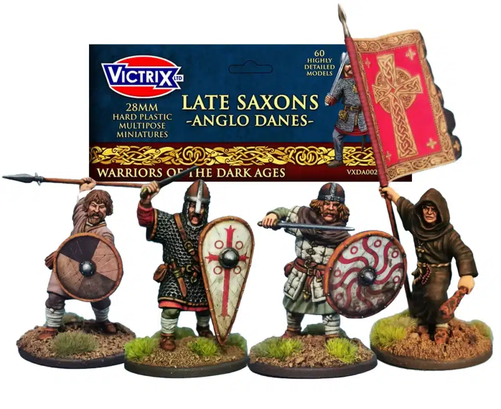 Découvrez le Saga - Age des Vikings : Late Saxons (60 figurines) est l'une des boites de figurines plastiques pour jouer à la nouvelle extension de Saga l'Age des Vikings