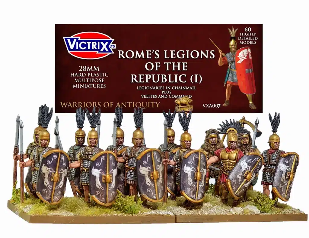 Saga - Rome's Legions of the Republic (I) est l'une des boites de figurines plastiques pour jouer à la nouvelle extension de Saga l'Age des césars