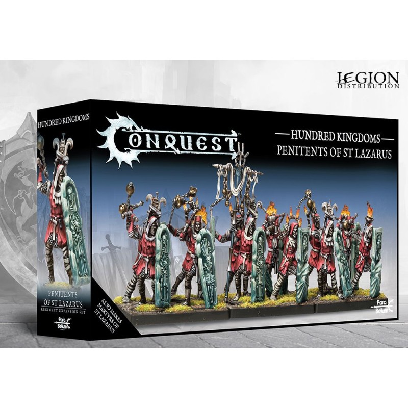 Conquest Hundred Kingdoms : Penitents of St Lazarus fait partie des sorties qui accompagne la nouvelle sortie du jeu d'escarmouche de Para-bellum