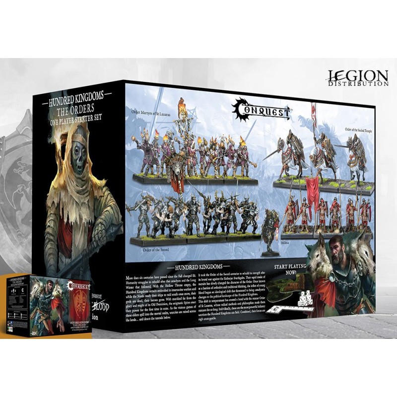 Conquest Hundred Kingdoms : The Order One Starter one player fait partie des sorties qui accompagne la nouvelle sortie du jeu d'escarmouche de Para-bellum