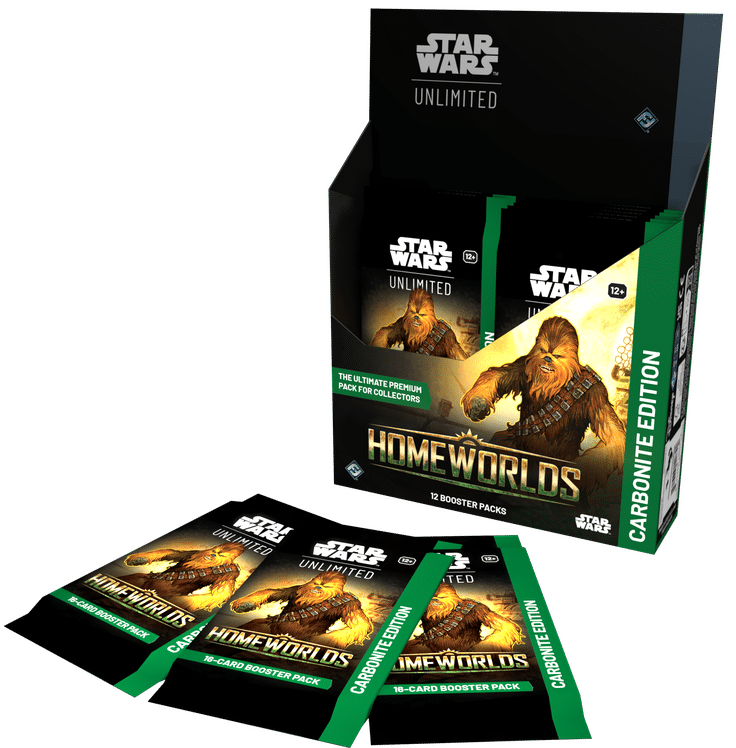 Star Wars Unlimited TCG: Set 9: Homeworlds Displays de 12 boosters carbonite VO accompagne la sortie de la nouvelle edition du set 9