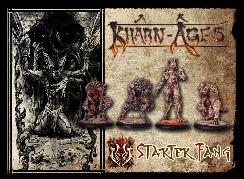 découvrez Kharn-Age : Starter Fang , une des figurines emblématique de la faction des Fangs pour le jeu Kharn-Age de TGCM , nos amis du Nord de la France