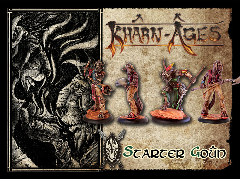 découvrez Kharn-Age : Starter Goûn , une des figurines emblématique de la faction des Fangs pour le jeu Kharn-Age de TGCM , nos amis du Nord de la France