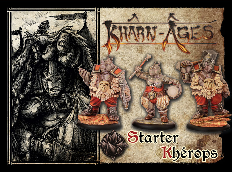 découvrez Kharn-Age :Starter Kherops , une des figurines emblématique de la faction des Kherops pour le jeu Kharn-Age de TGCM