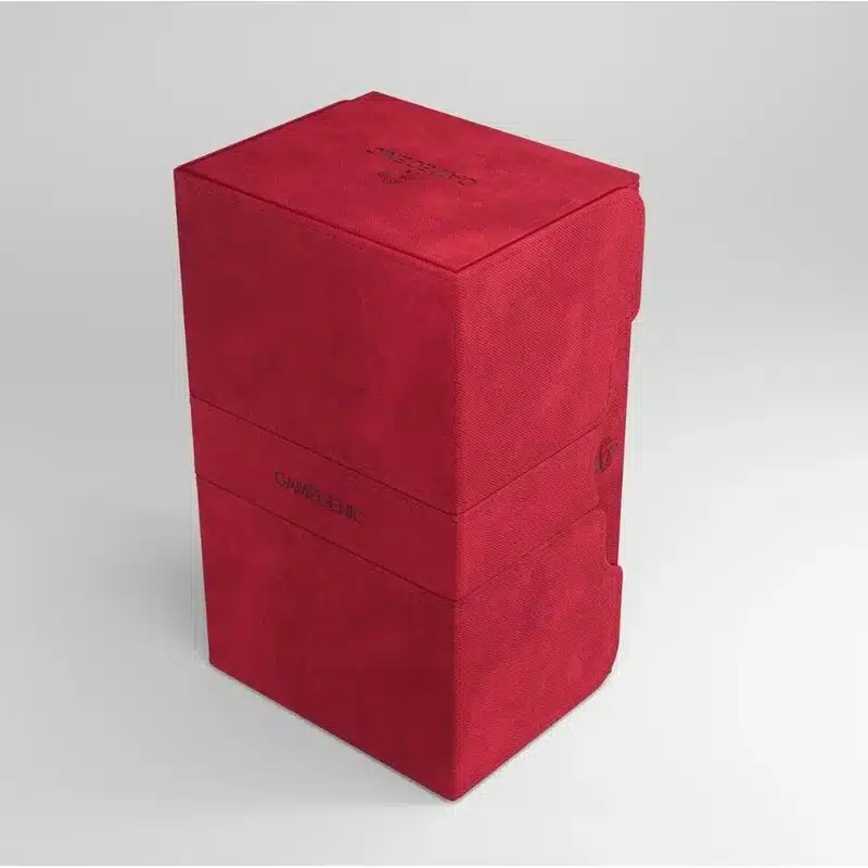 Découvrez la Gamegenic - Stronghold XL 200+ Red, une deck box pouvant contenir 200 cartes avec un tiroir pour les accessoires