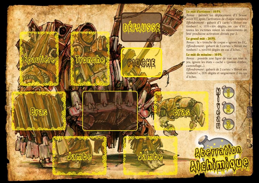 découvrez Briskars: Tapis de jeu pour Aberration alchimique une possibilité amusante de jouer en cooperatif contre un joueur commandant l'aberration ou ses sbires
