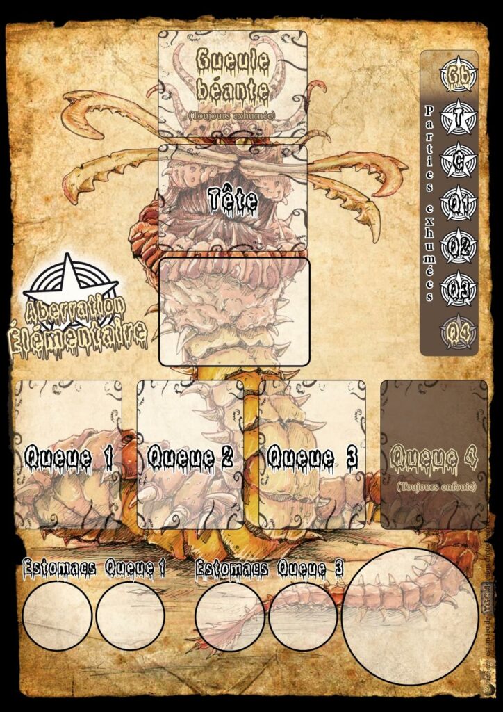 découvrez Briskars: Tapis de jeu pour Aberration élémentaire une possibilité amusante de jouer en cooperatif contre un joueur commandant l'aberration ou ses sbires