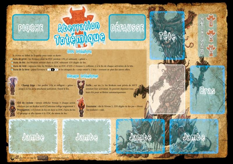 découvrez Briskars: Tapis de jeu pour Aberration totémique une possibilité amusante de jouer en cooperatif contre un joueur commandant l'aberration ou ses sbires