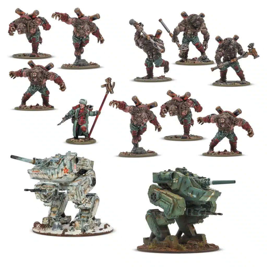 Konflikt '47 Soviet Bloc Elite Operational Group fait partie des sorties pour konlikt 47, ce jeu de figurines post apocalyptiques