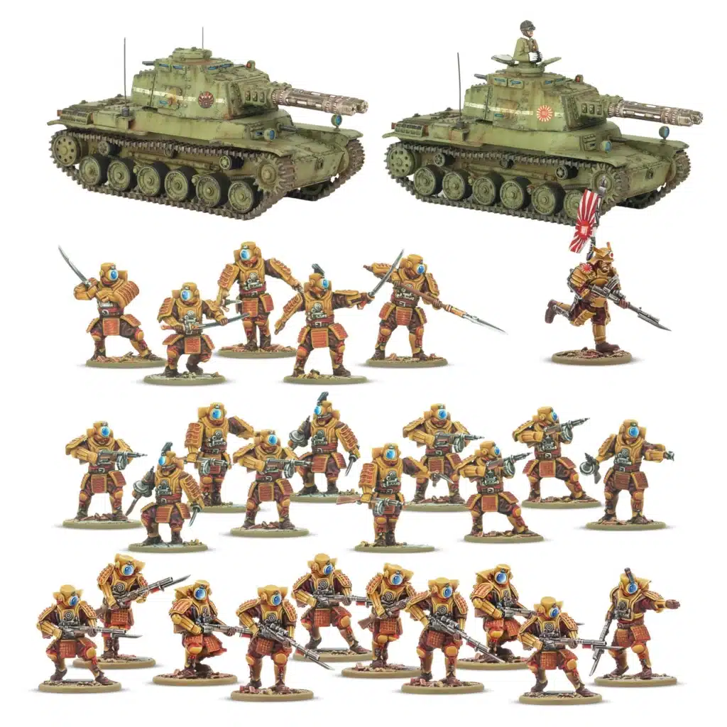 Konflikt '47 Empire of Japan Long Range Penetration Group fait partie des sorties pour konlikt 47, ce jeu de figurines post apocalyptiques
