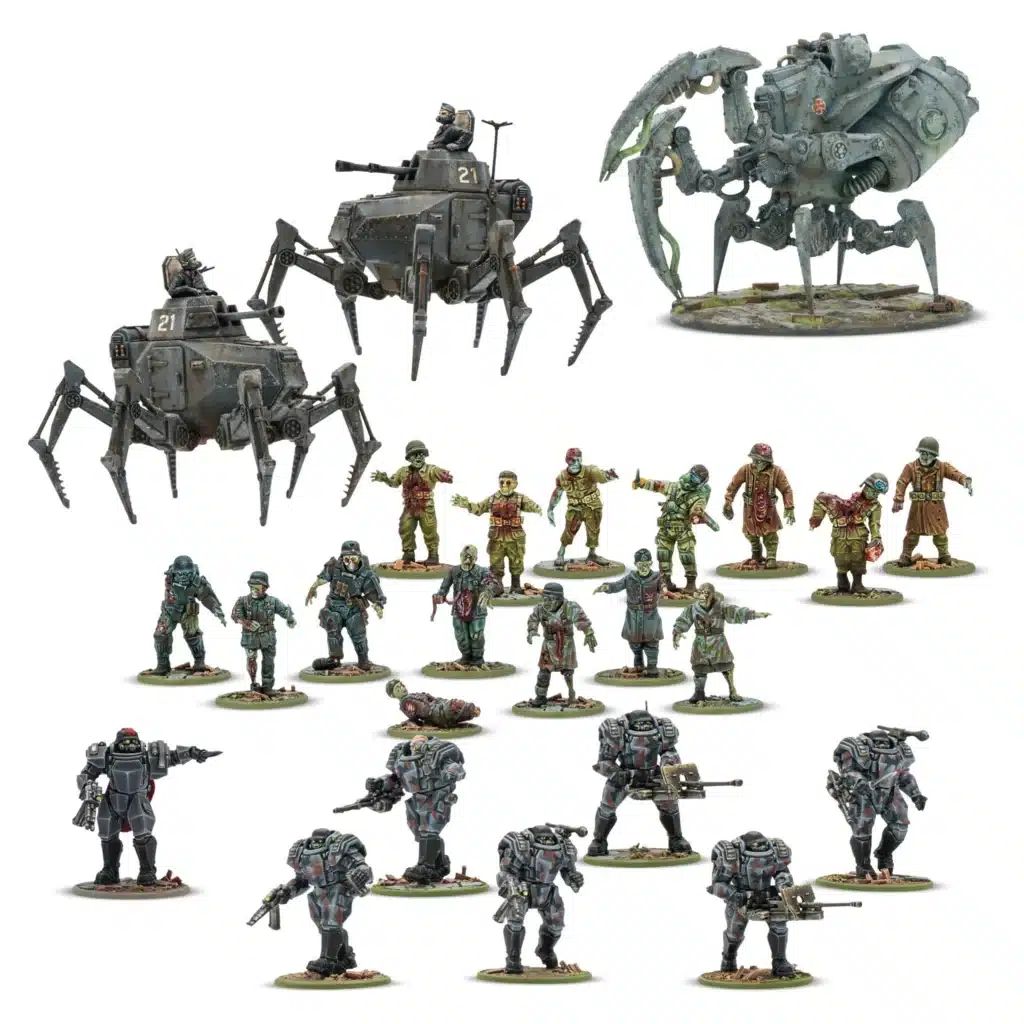 Konflikt '47 Axis Sonderkampfgruppe fait partie des sorties pour konlikt 47, ce jeu de figurines post apocalyptiques