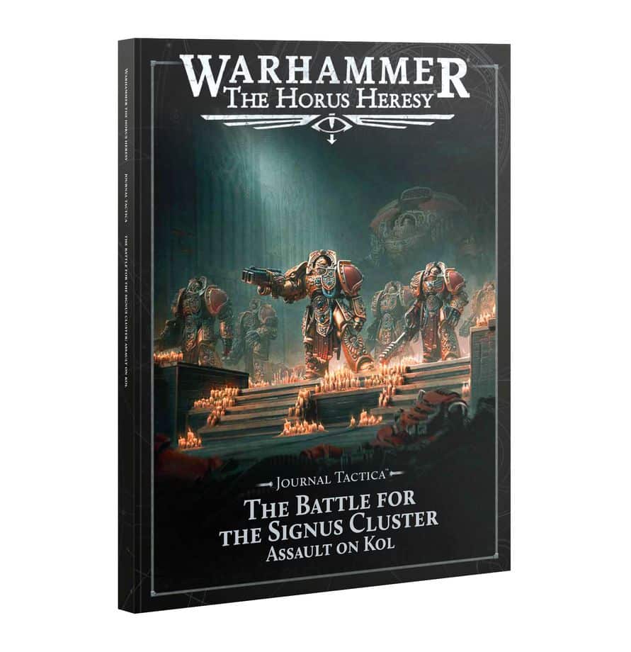 Découvrez le Horus Heresy Journal Tactica Signus Cluster Assault on Kol, apprenez tout ce qu'il faut savoir et jouer lors de la bataille du monde de Kol