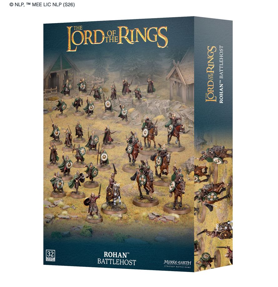 Découvrez la Middle-earth Rohan Battelhost, une boite parfaite pour compléter ou commancer une armée de guerriers du Rohan
