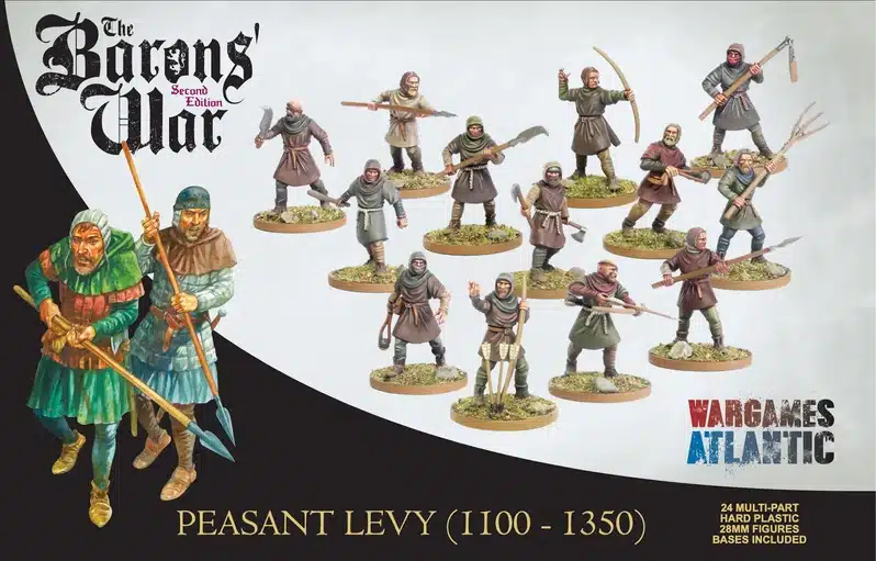 Baron's War : Baron's War : Peasant Levy fait partie des sorties qui accompagne la nouvelle sortie du jeu de chevalerie de chez Wargames Atlantic
