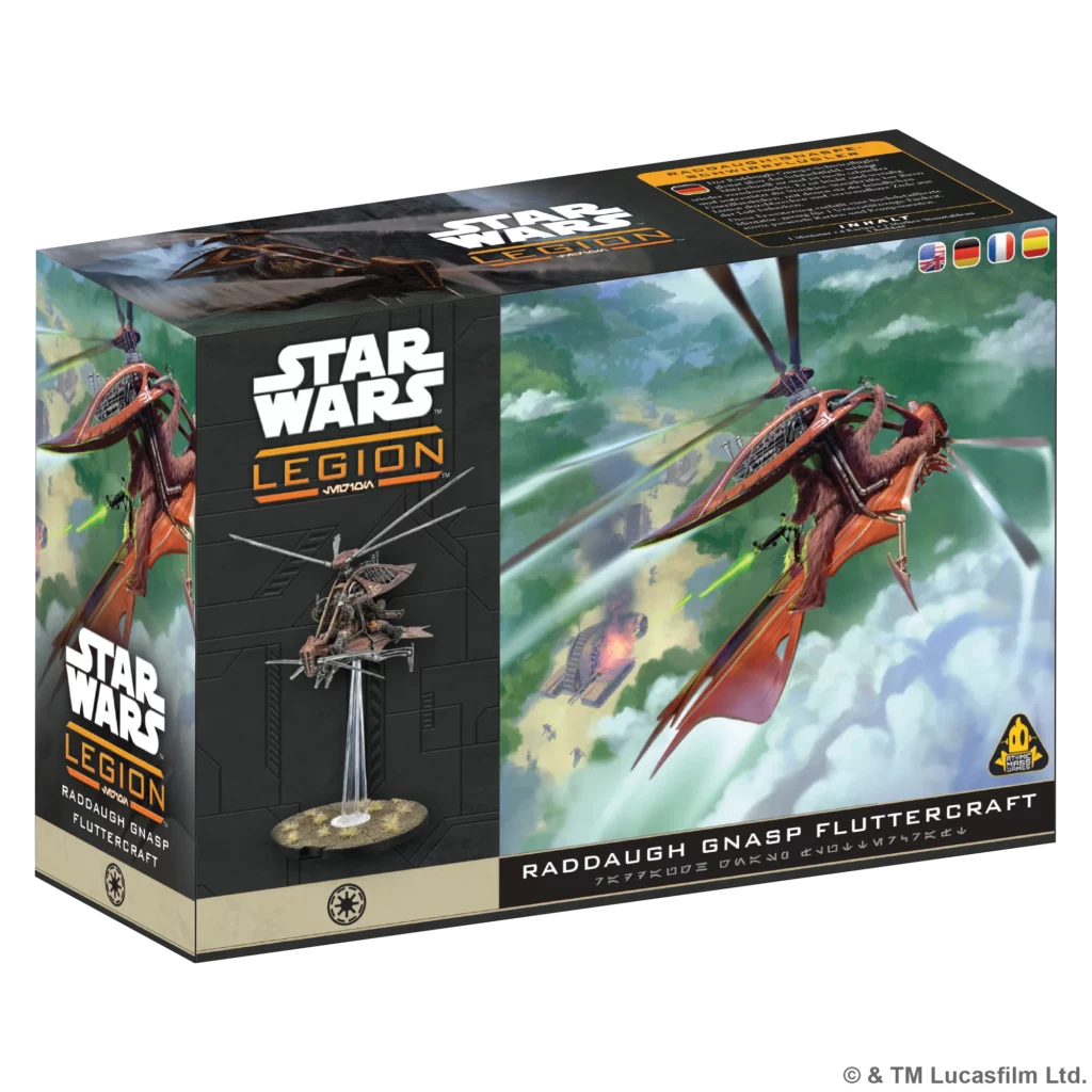 Découvrez une nouvelle unité pour la république galactique dans Star Wars Legion , avec Star Wars: Legion – Raddaugh Gnasp Fluttercraft
