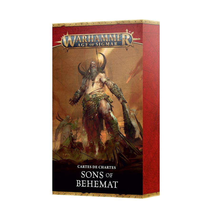 Découvrez les nouveaux Sons Of Behemat Cartes de Chartes V4, un choix parfait comme aide de jeu durant vos partie de Age Of Sigmar