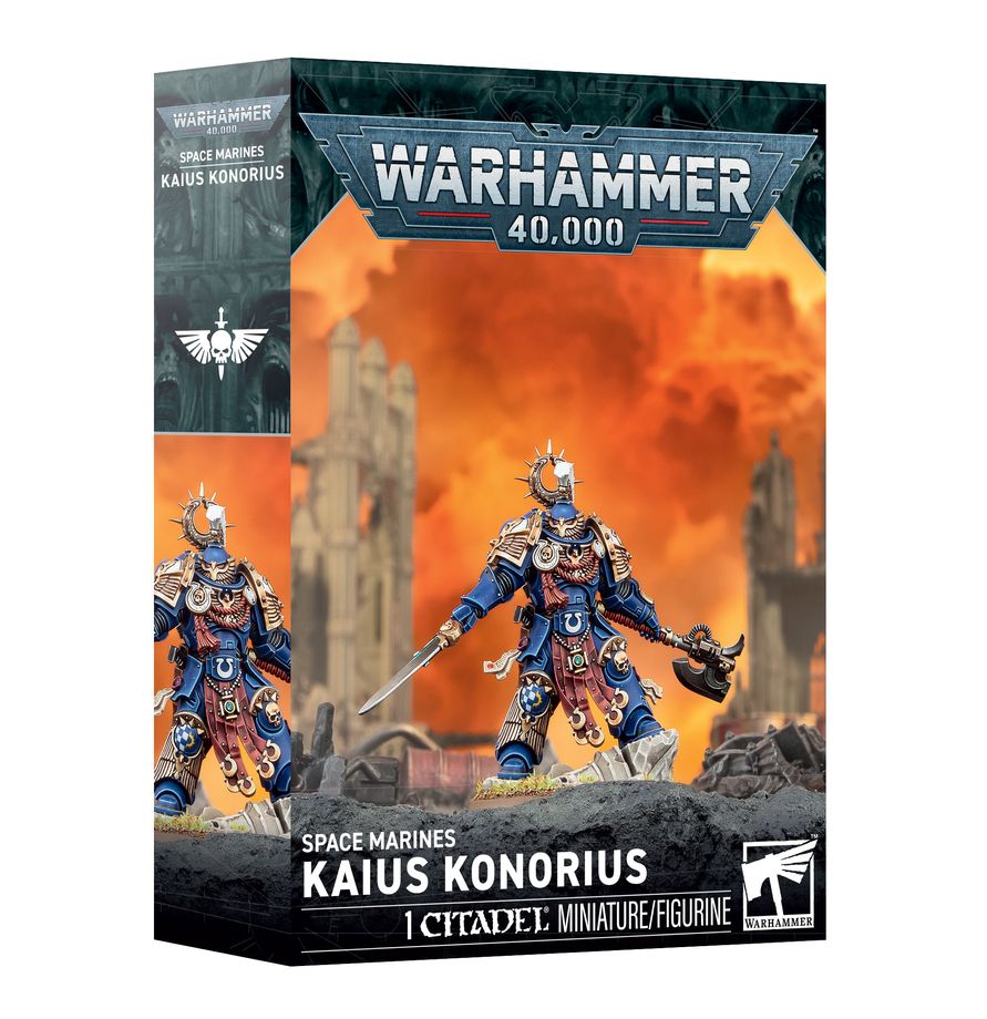 Découvrez Kaius Konorius, maître escrimeur vétéran des Space Marines et champion personnel de Marneus Calgar dans Warhammer 40,000.