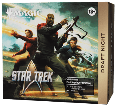 Magic Star Trek Draft Night EN accompagne la sortie de cette collaboration entre l'univers du jeu vidéo et cet incontournable jeu de cartes