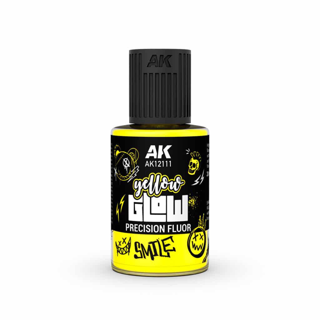 Maxireves a choisi pour vous cette nouvelle gamme, AK Yellow Glow Precision Fluor pour avoir des effets lumineux intenses et précis