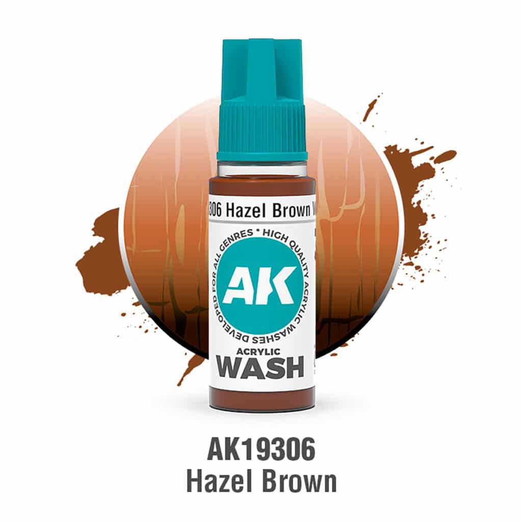 Maxireves a choisi pour vous cet nouveau set AK Hazel Brown – Acrylic Wash afin que vous puissiez découvrir la magnifique nouvelle gamme de Wash